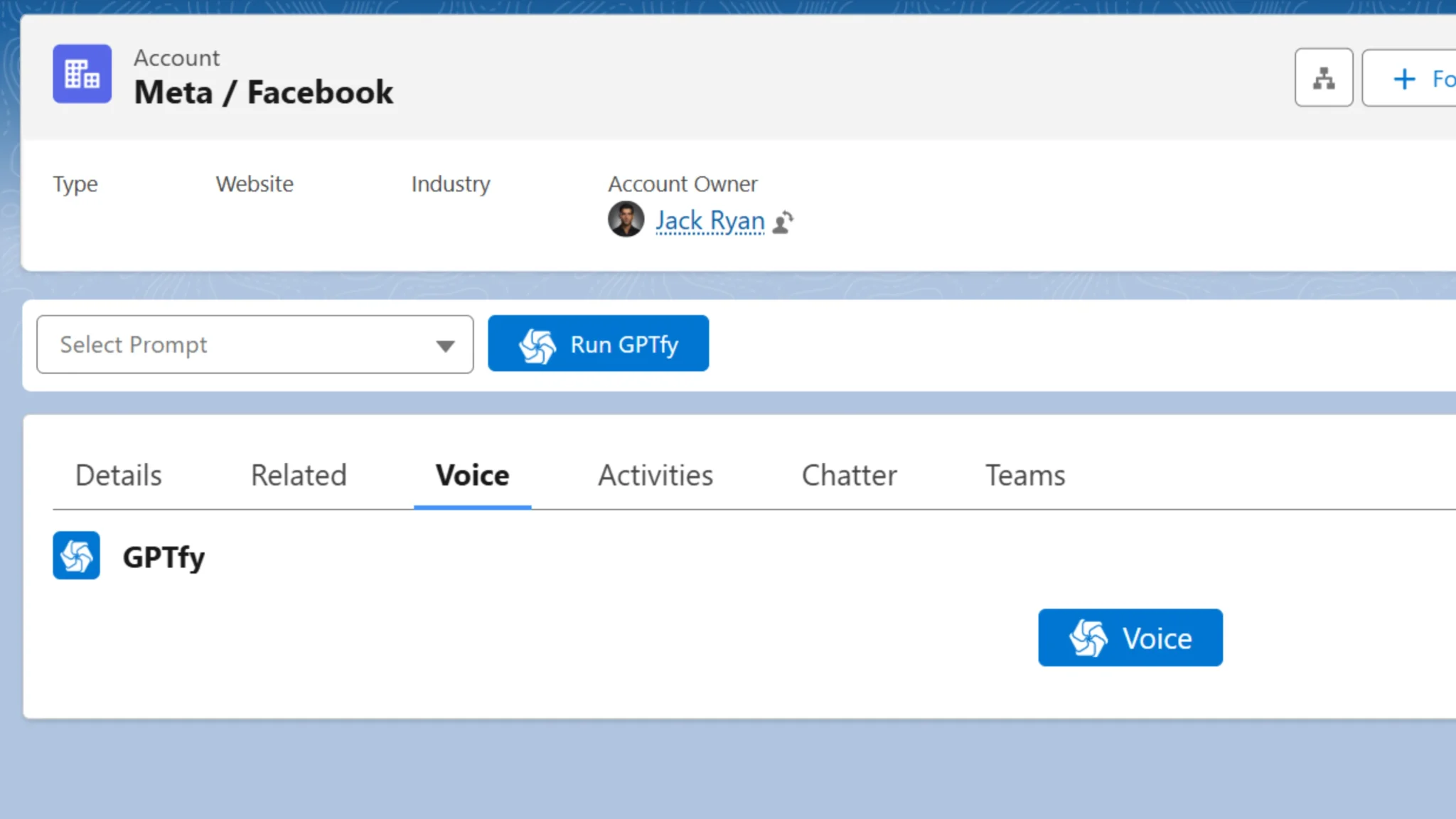 Step 1: Record Your Voice Note - After a call with a prospect or customer,