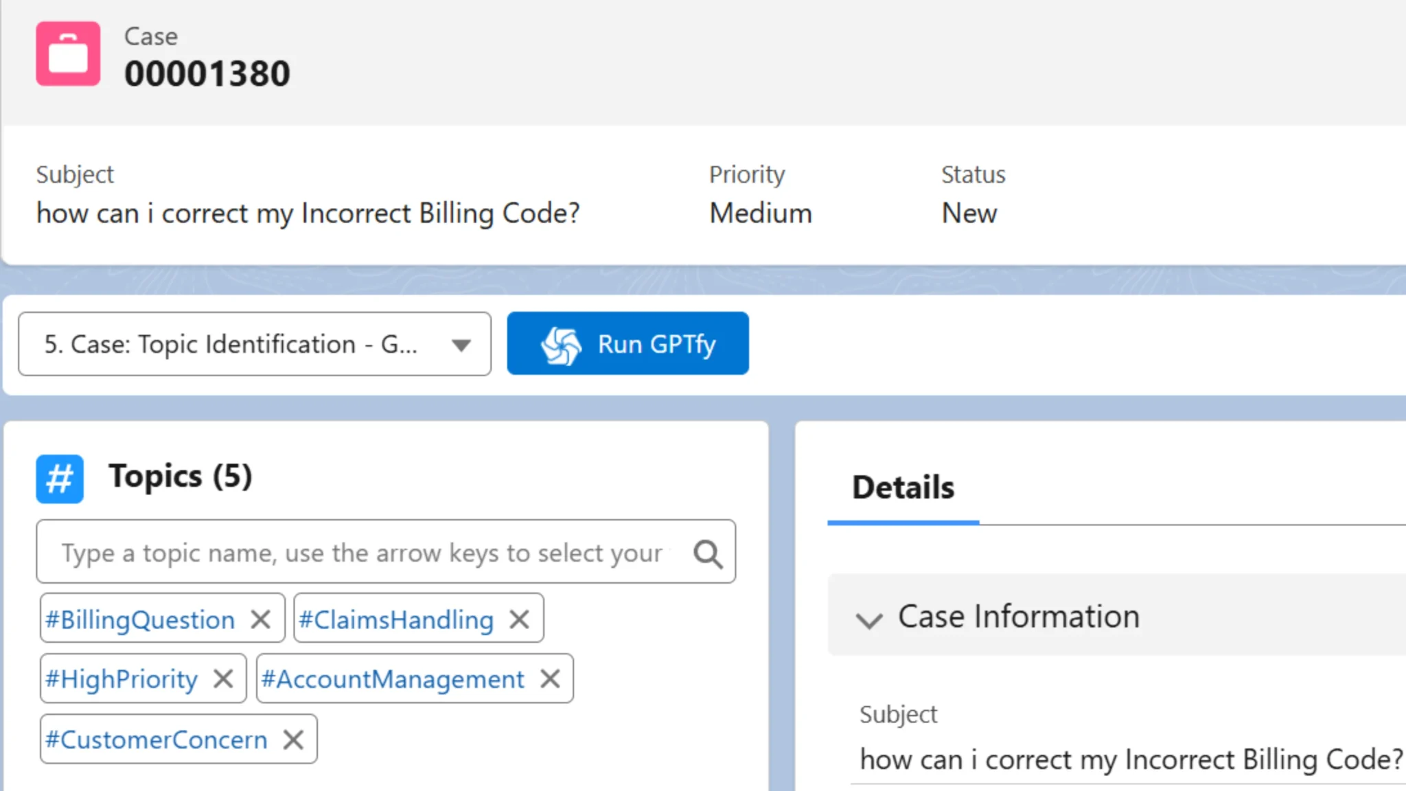 Real-World Implementation - These Topics are then applied to the record