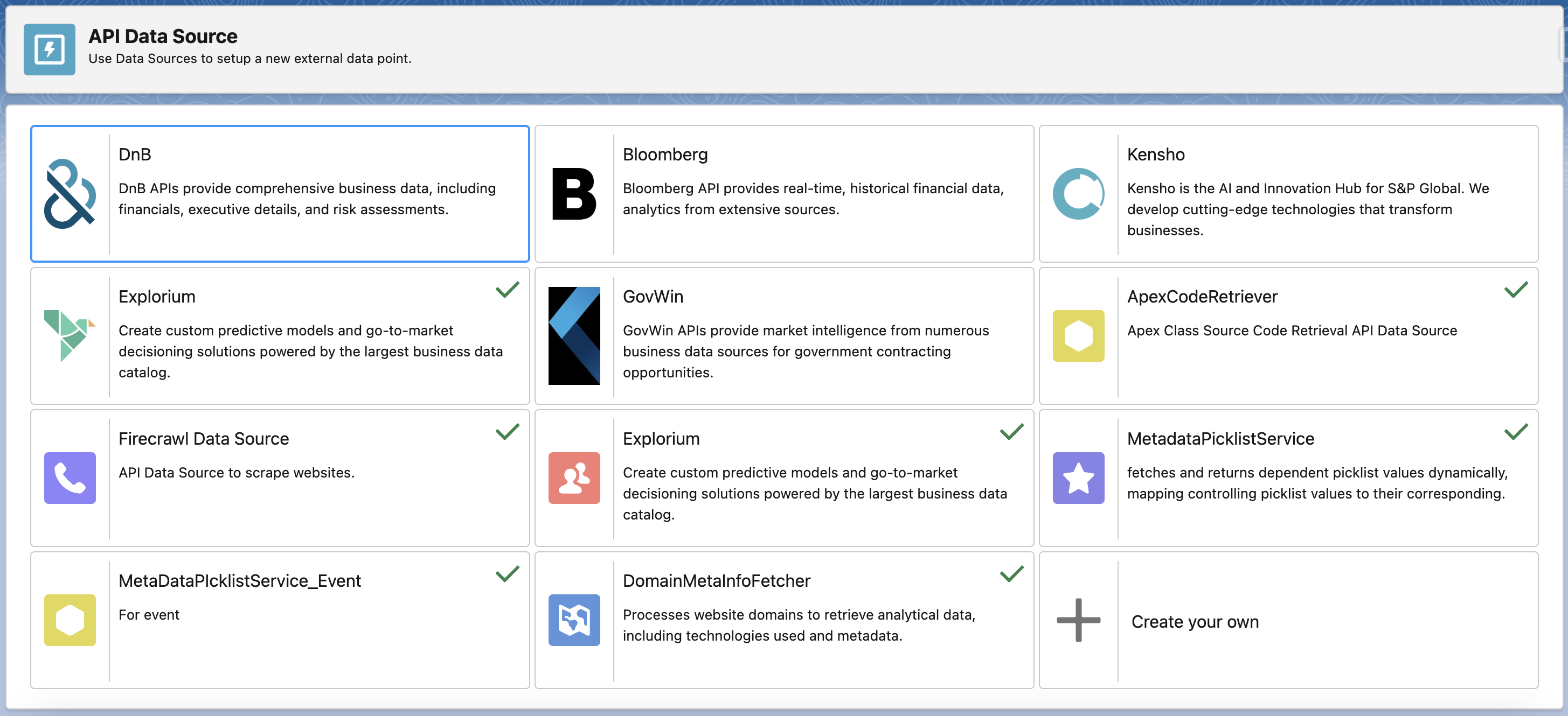 API Data Source Feature Demo