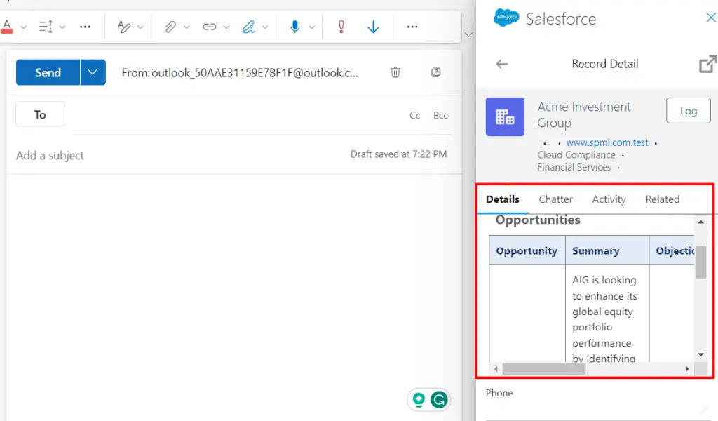 Service Teams Email Integration