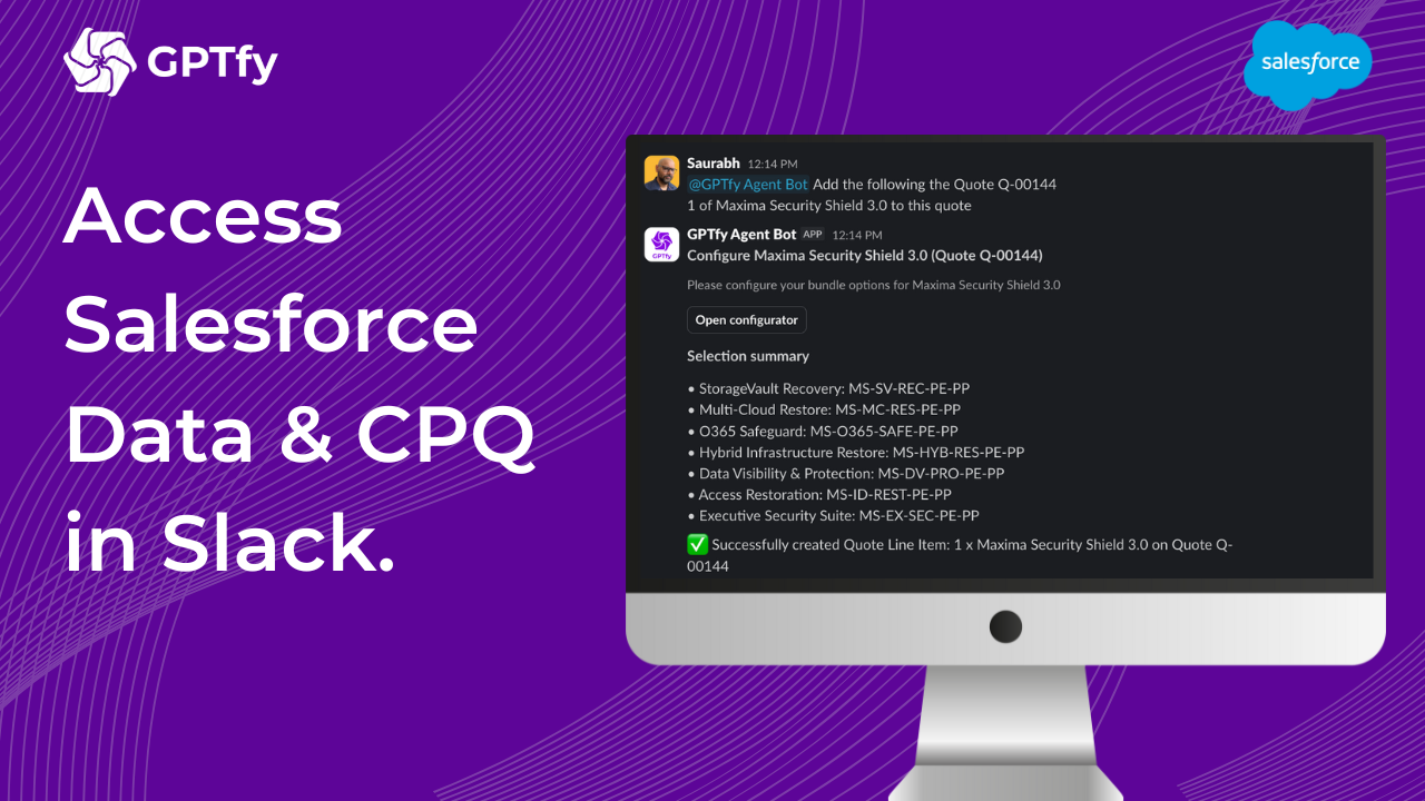 Slack integration with Salesforce CPQ
